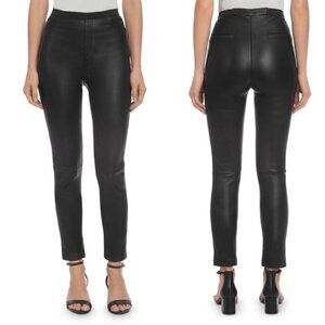 New Bagatelle City Stretch 100% Leather High Waisted Brown Leggings Pants NWT XS